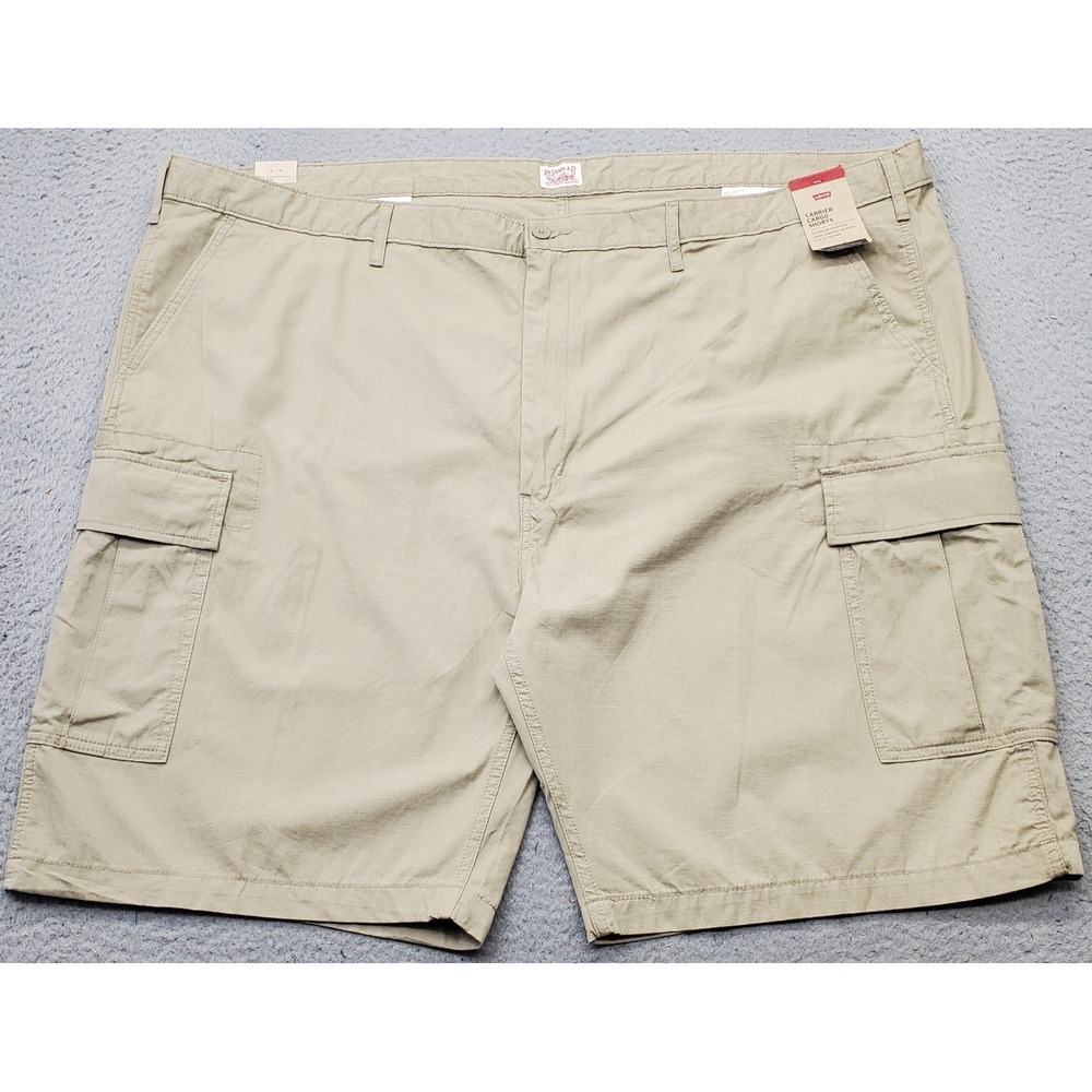Levi's Carrier Cargo Shorts Mens 54 Tan Ripstop Utility Pockets Hiking Outdoor